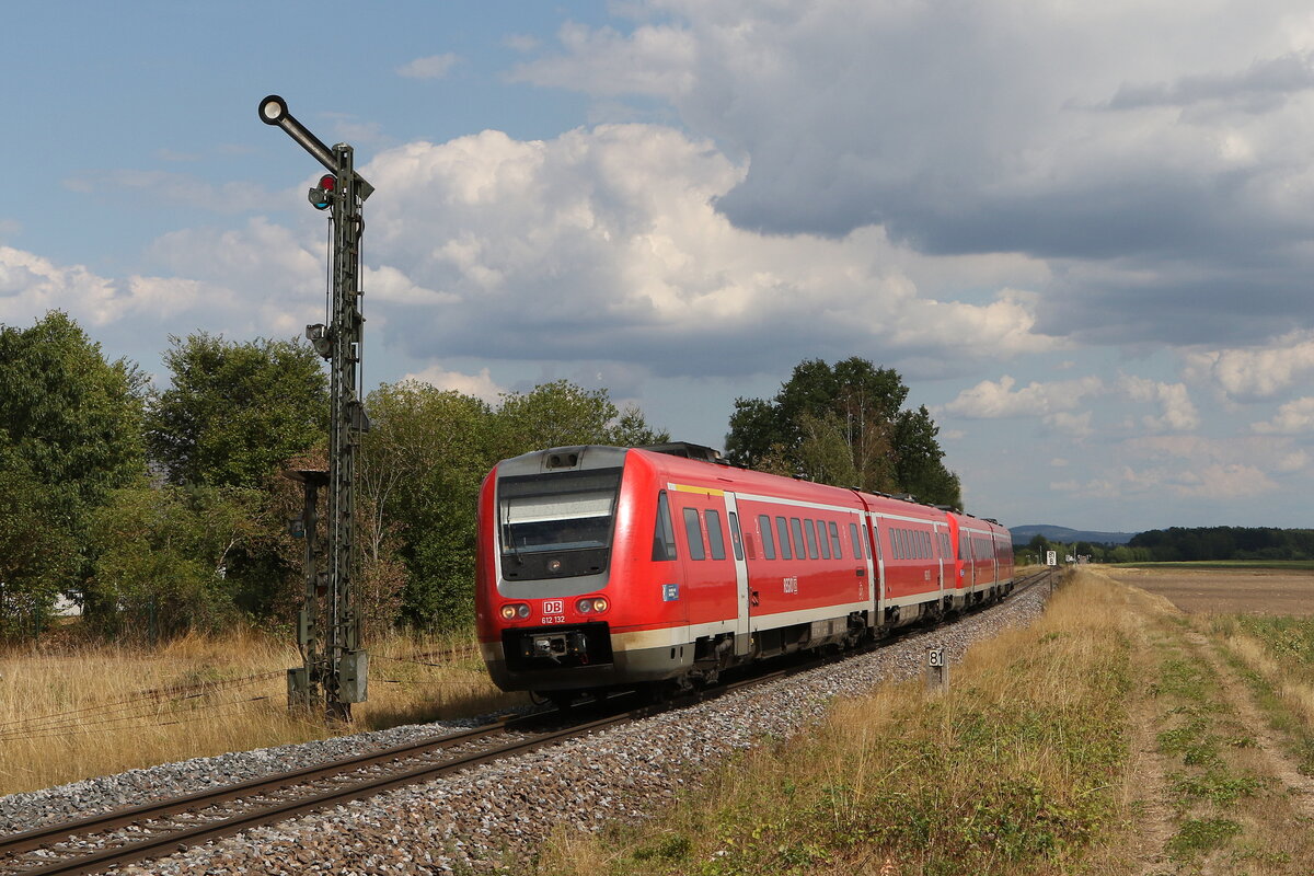 612 132 am 2. August 2022 kurz vor Freihöls/Oberpfalz.