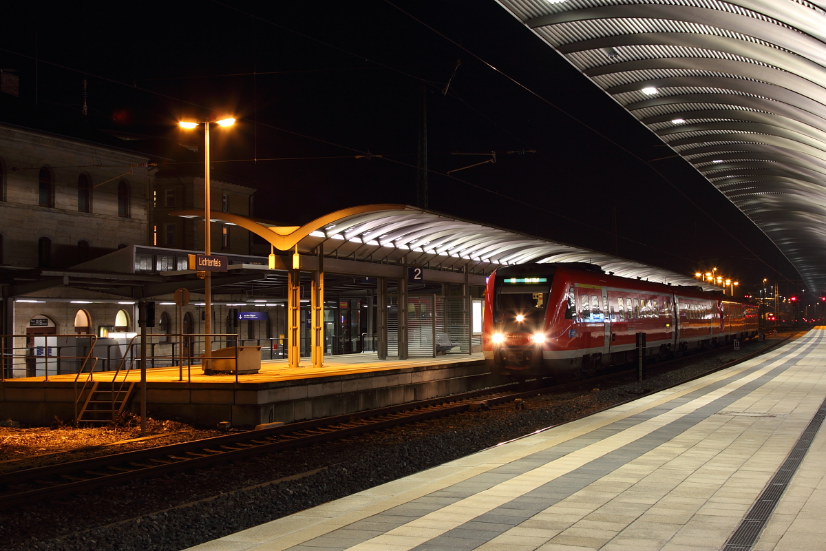 612 152 DB Regio in Lichtenfels am 08.02.2017.