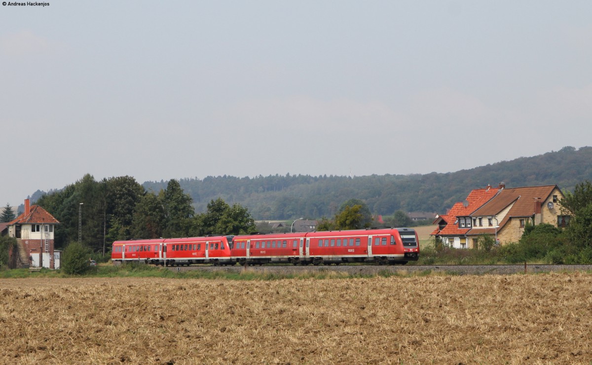 612 160-2 und 612 017-4 als RE 3609 (Hannover Hbf-Halle(Saale) Hbf) bei Othfressen 4.9.14