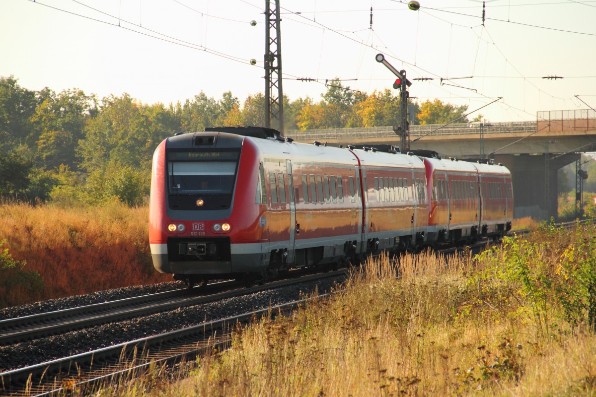 612 170 DB Regio bei Breitengbach am 27.09.2011.