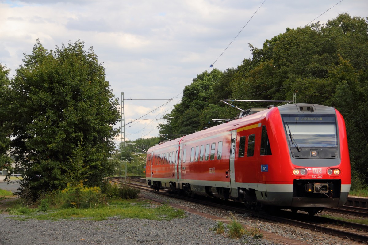 612 487 DB Regio in Michelau am 22.08.2104.