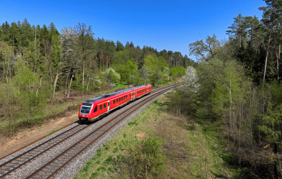 612 491 als RE am 11.04.2024 bei Regenstauf.