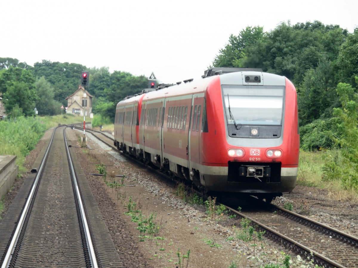 612 511 und 512 nach Halle Saale Hbf am 04.08.2014 in Wallwitz