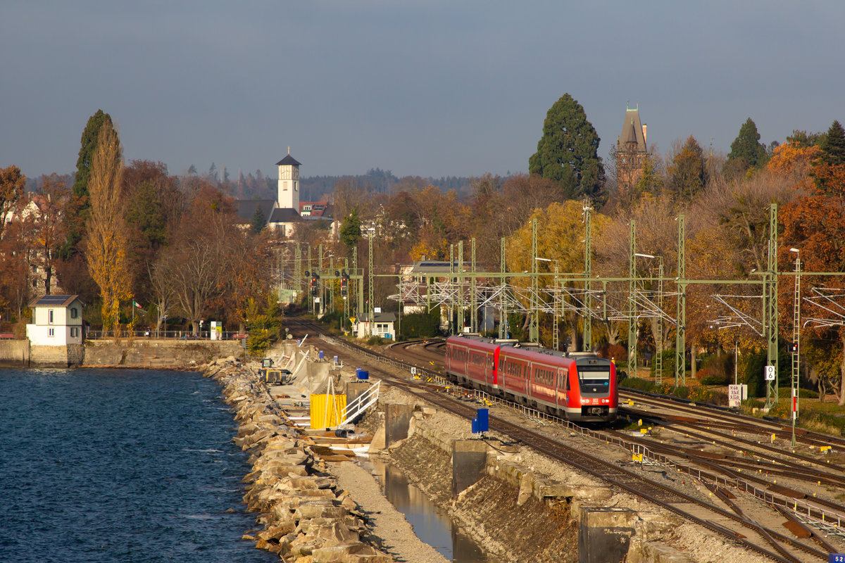 612 574 auf dem Bahndamm Lindau. 6.11.20
