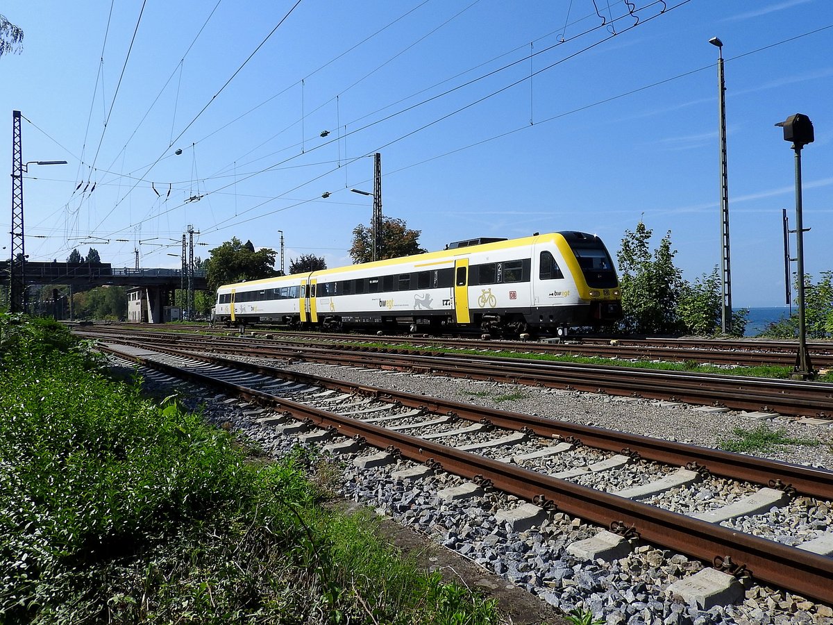 612 607 von  bwegt  bei einer Rangierfahrt in Lindau-Hbf; 180908