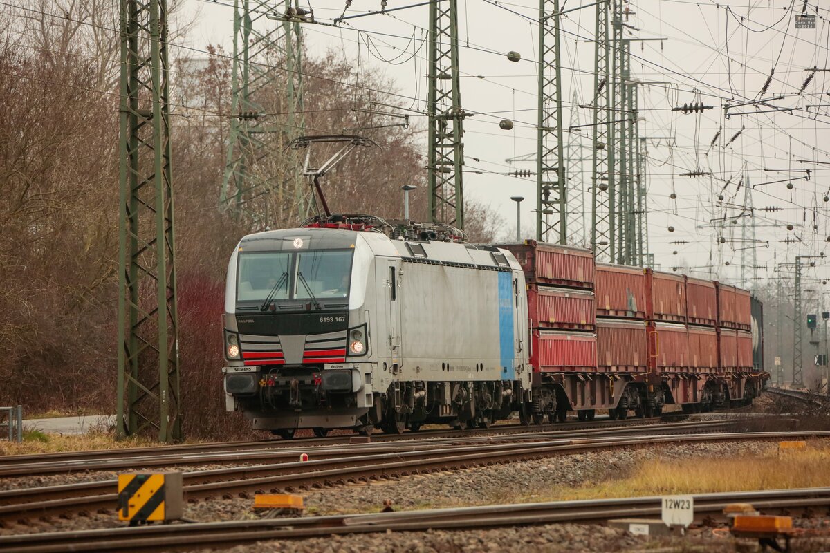 6193 167 Railpool in K�ln Gremberg, Februar 2025.