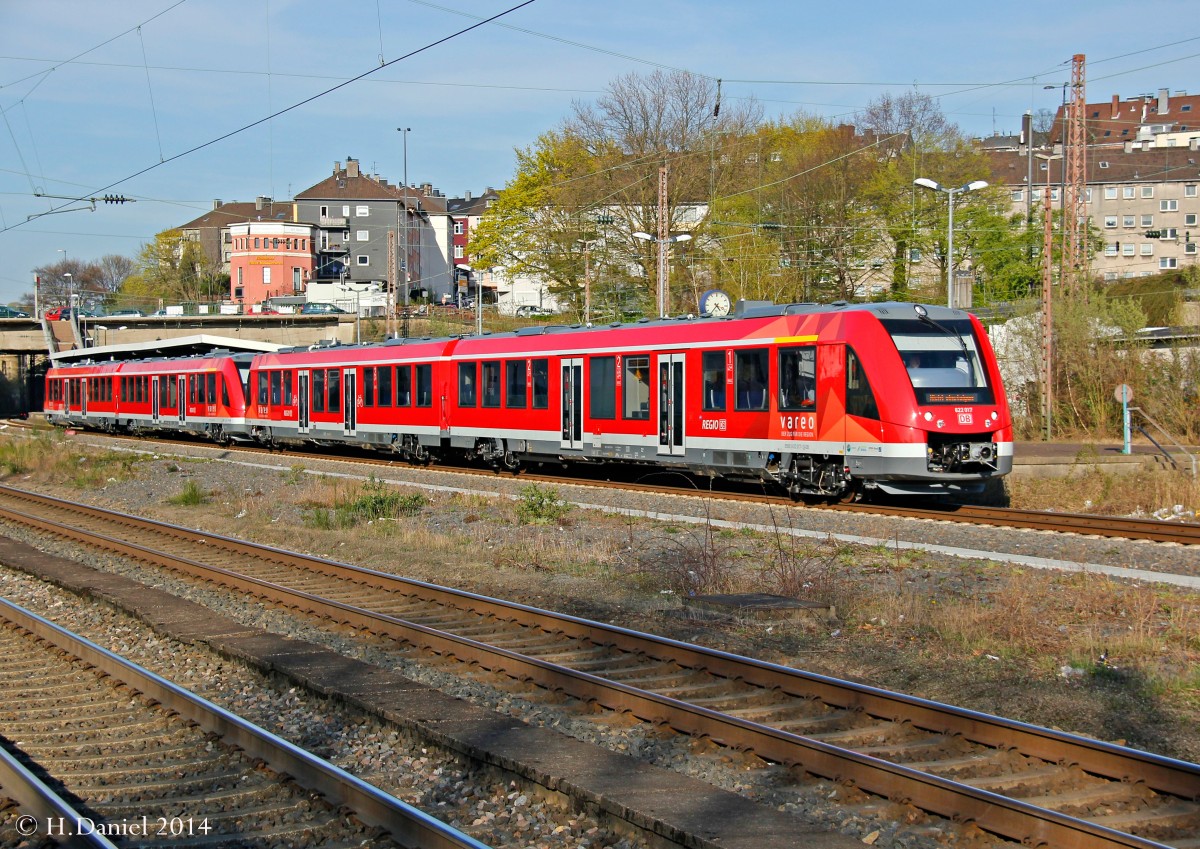 622 017 (Lint 81) vareo als Leerfahrt am 29.03.2014 in Wuppertal Steinbeck.