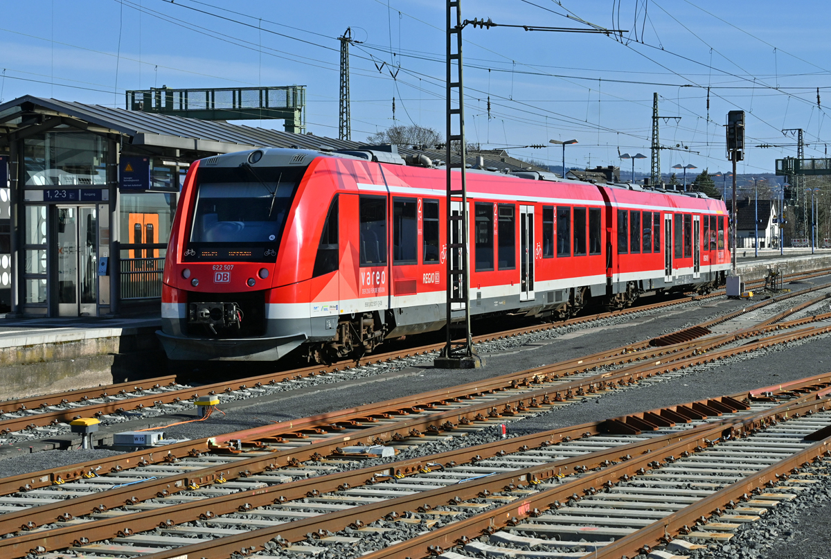 622 507 RB30 nach Ahrbrück im Bf Remagen - 06.03.2021