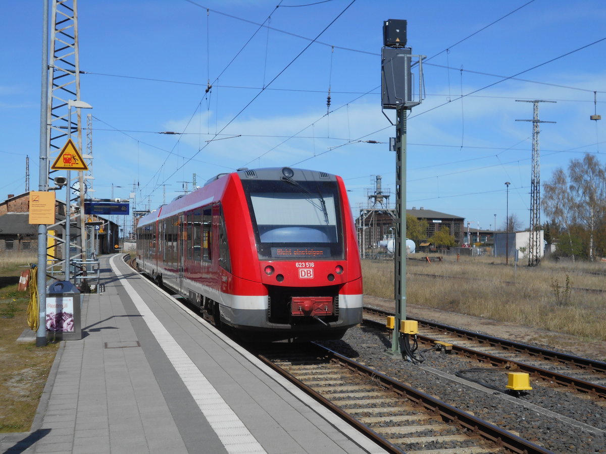 623 516 auf der Stettiner Seite,am 20.April 2019,in Pasewalk.