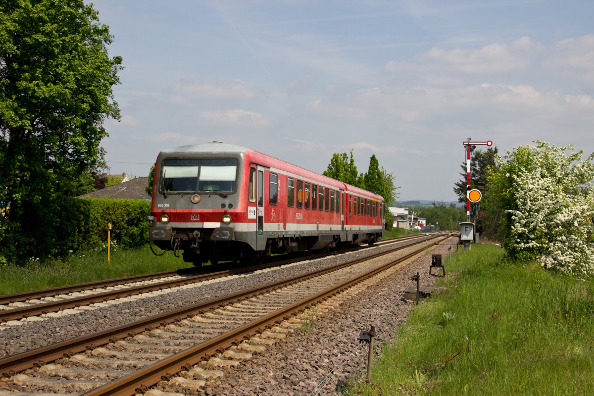 628 301 als RB 12428 (Andernach - Kaisersesch) in Kruft am 04.05.14