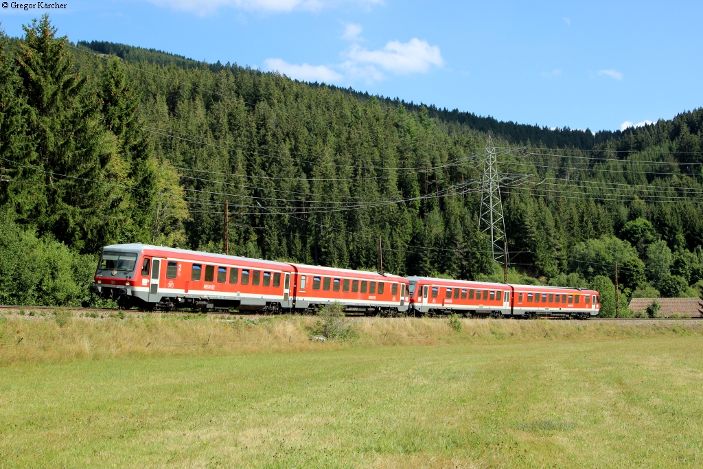 628 318 + 628 *** bei Titisee, 22.08.2015.