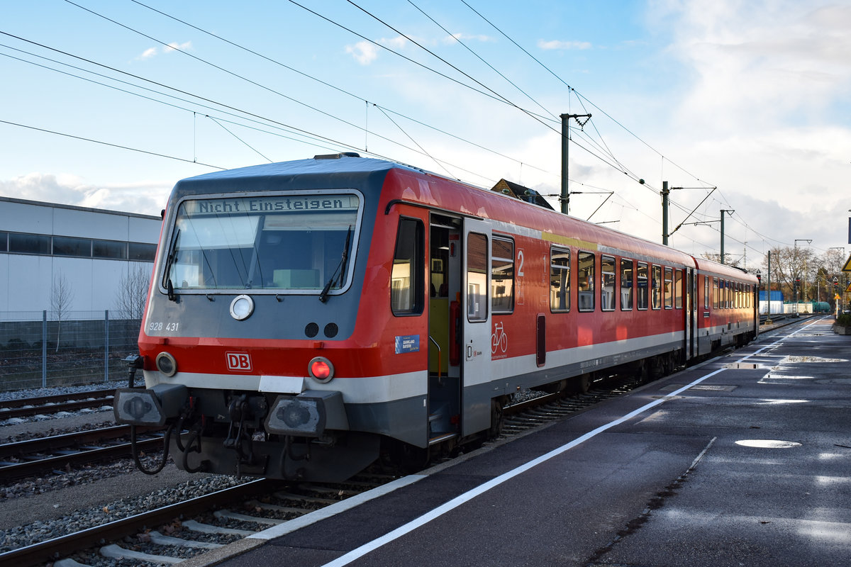 628 431 als RE aus Aschaffenburg am 08.03.19 in Crailsheim