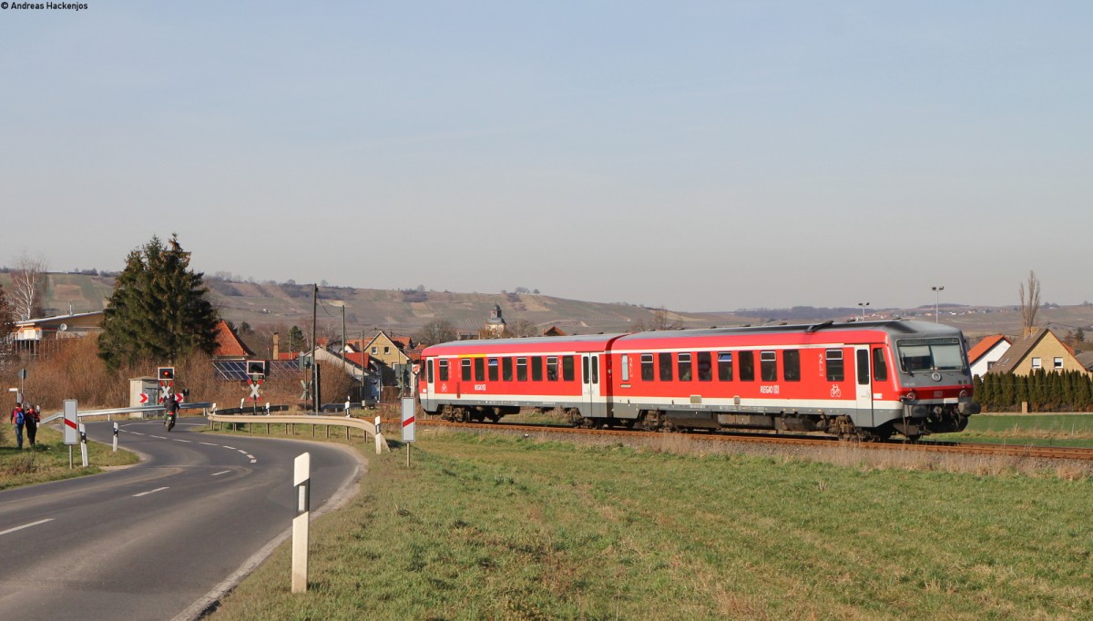 628 470-7 als RB 13530 (Worms Hbf-Bingen(Rhein) Stadt) bei Wallertheim 24.2.14