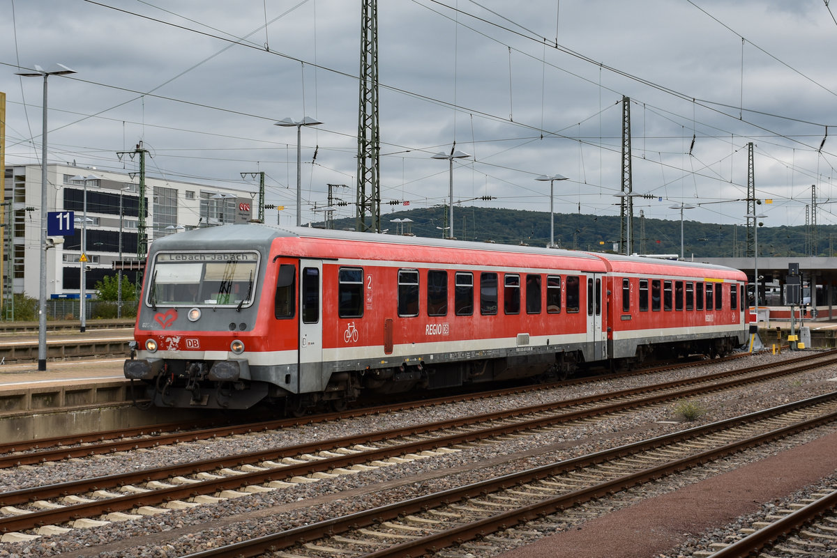 628 487 Anfang Oktober 2019 als RB72 nach Lebach-Jabach in Saarbrücken Hbf