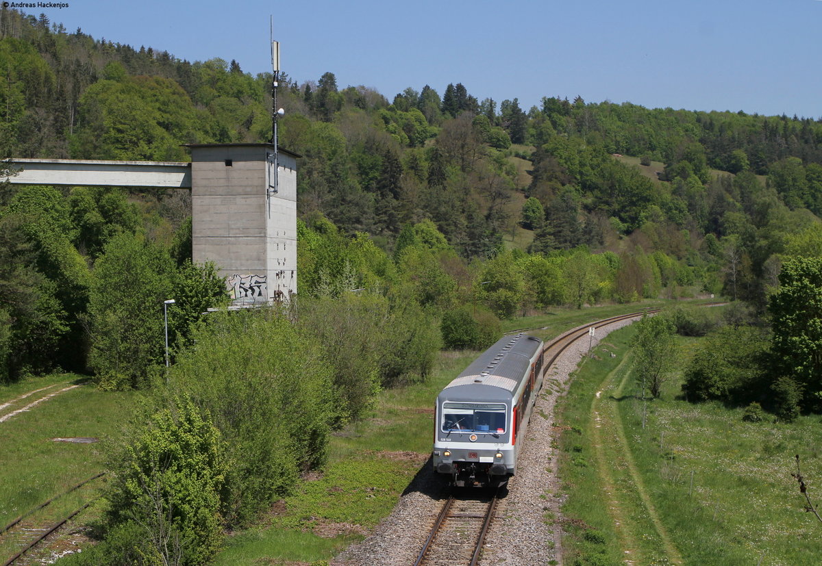 628 540-6  Rantum  als RB 22189 (Ulm Hbf-Schelklingen) bei Arnegg 17.5.19