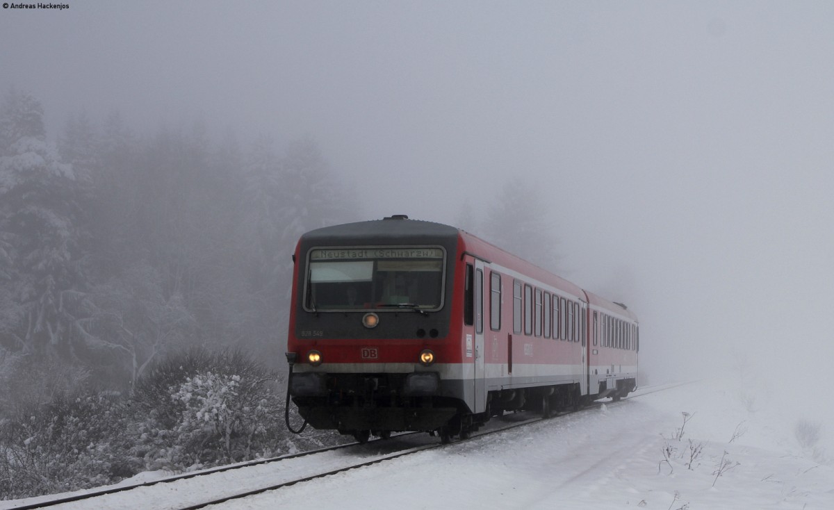628 549-8 als RE 22311 (Rottweil-Neustadt(Schwarzw)) bei Zollhaus 1.1.15