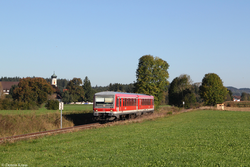 628 549 als RB 22852 am 09.10.2014 bei Bärenweiler.