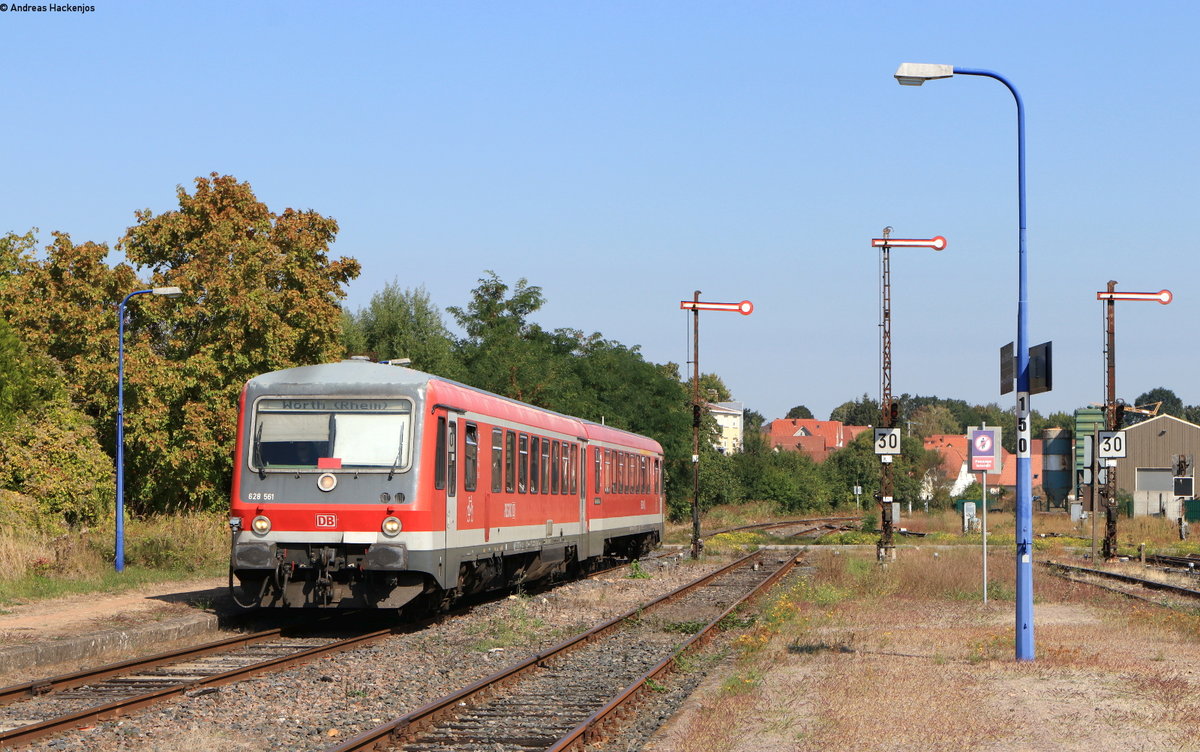 628 561-2 als RB81463 (Wörth(Rhein)-Lauterbourg) in Lauterbourg 21.9.20