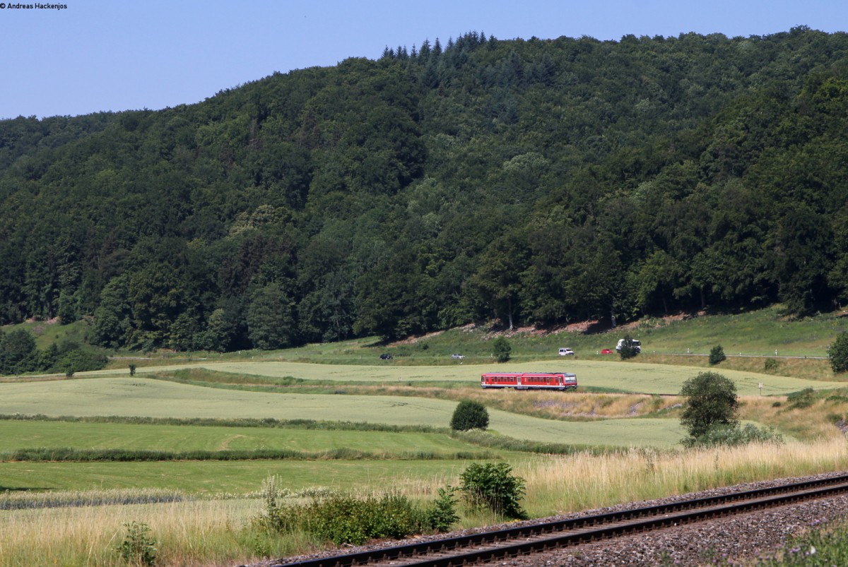 628 562-1 als RB 22358 (Ulm Hbf-Ehingen(Donau)) bei Arnegg 2.7.15