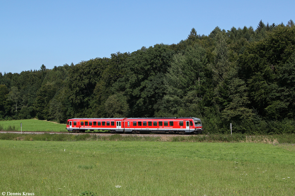 628 571 als RB 27163 am 28.08.2014 bei Kastl.