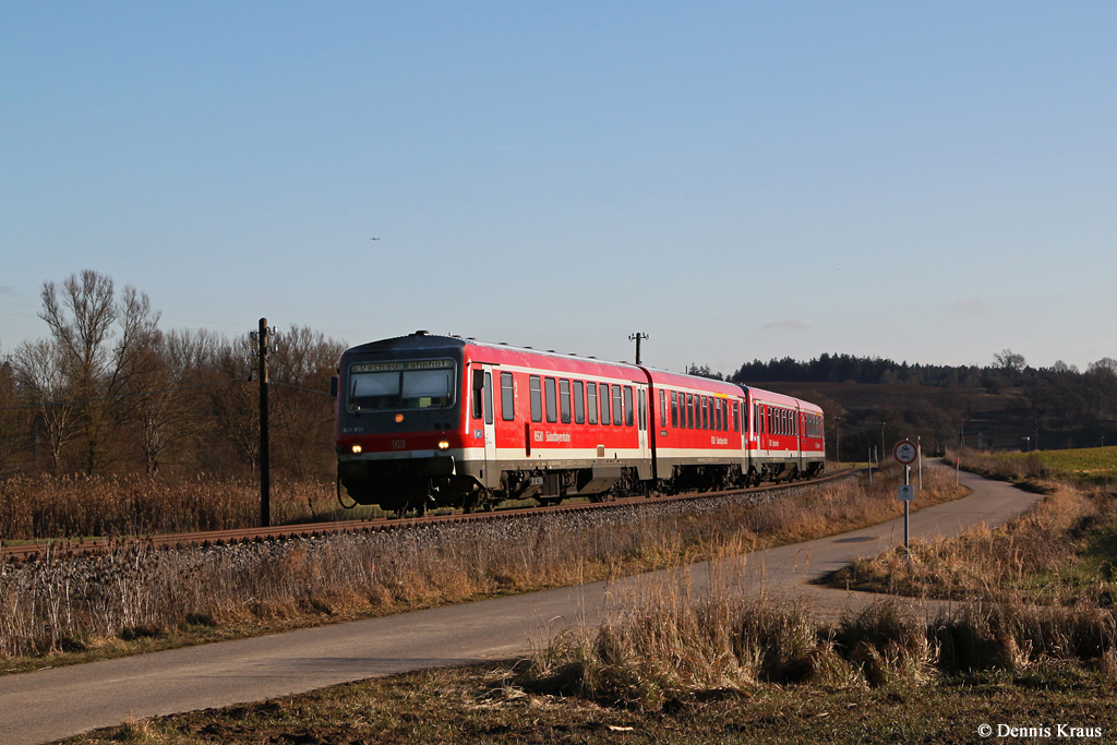 628 639 und 628 559 am 30.12.2013 bei Stumpfenbach.