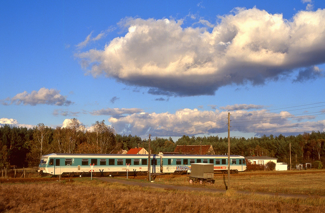 628 653, Premnitz, RB6587, 27.10.1997.
Strecke Brandenburg - Rathenow