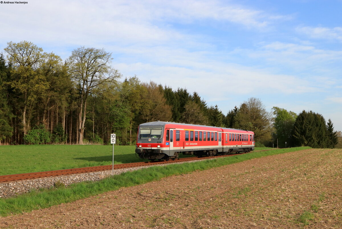 628 678 als RB 27405 (Mühldorf-Traunstein) bei Matzing 10.5.21