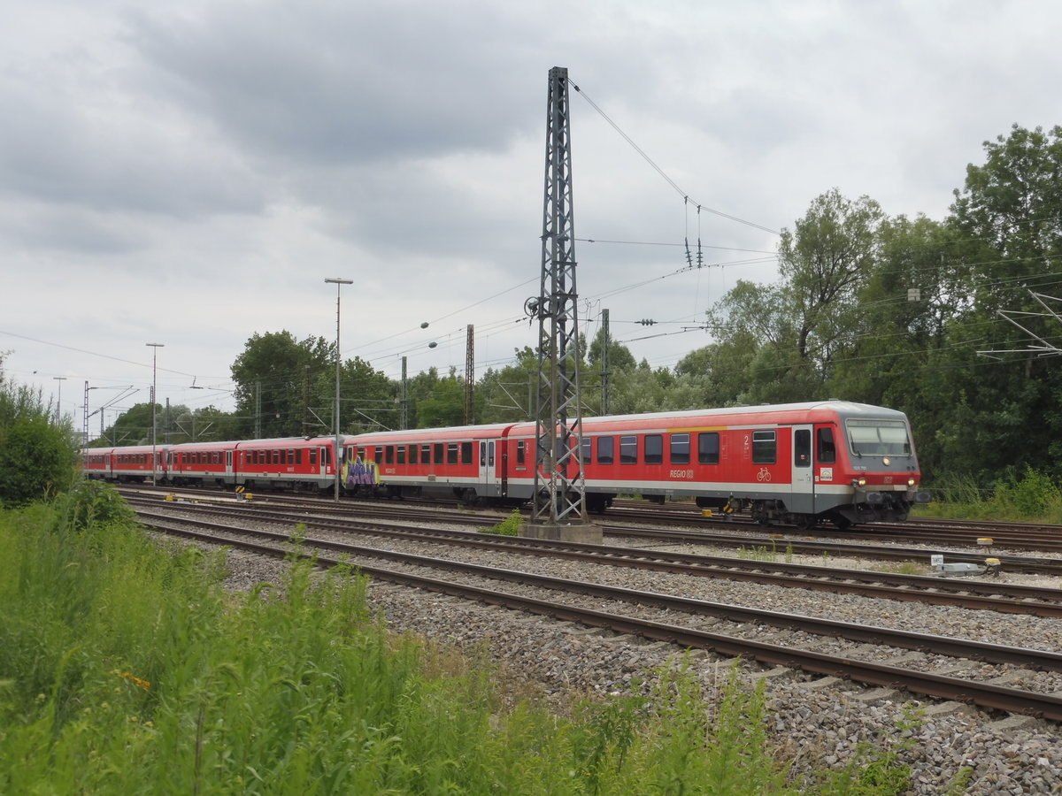 628 701 + 902 + 542 durften kürzlich als Lr nach Tuttlingen fahren und dort dann einen Southside Verstärker zu fahren. Ulm-Söflingen Juni 2018 