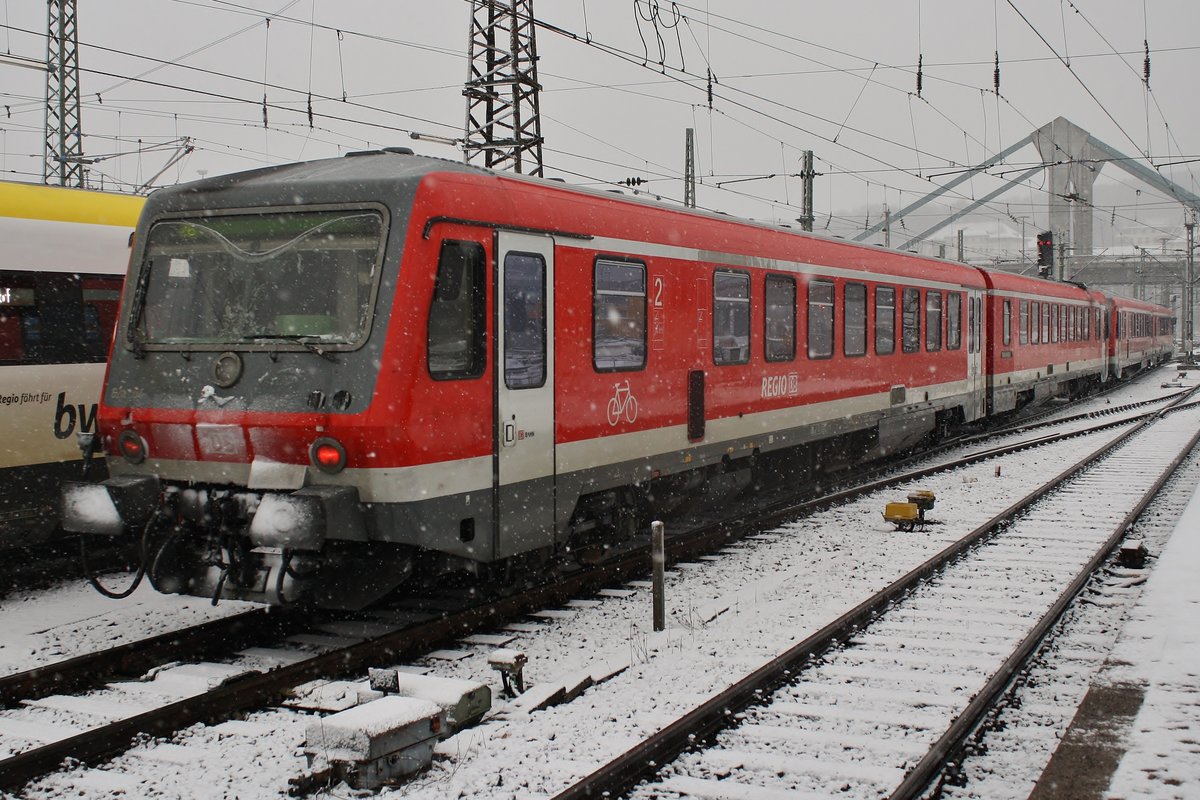 629 004-2 hat am 5.1.2019 als RE26525 von Crailsheim nach Ulm Hauptbahnhof das Ziel der Fahrt erreicht und macht sich nun auf den Weg ins BW.
