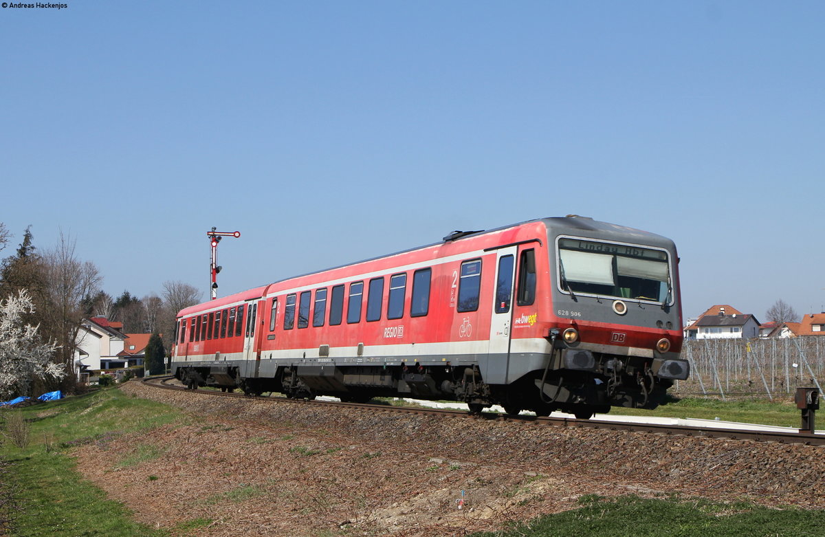 629 006-7 als RB 22715 (Friedrichshafen Stadt-Lindau Hbf) bei Nonnenhorn 30.3.19