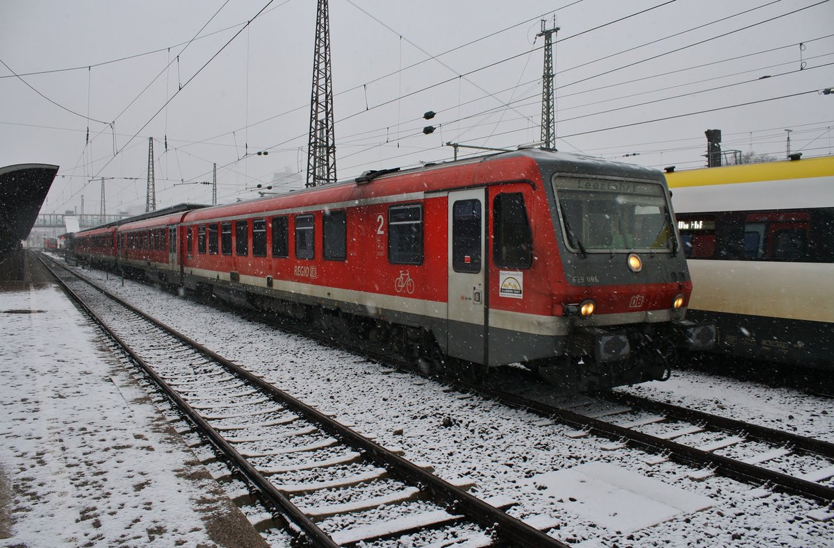 629 0067 hat am 5.1.2019 als RE26525 von Crailsheim den Ulmer