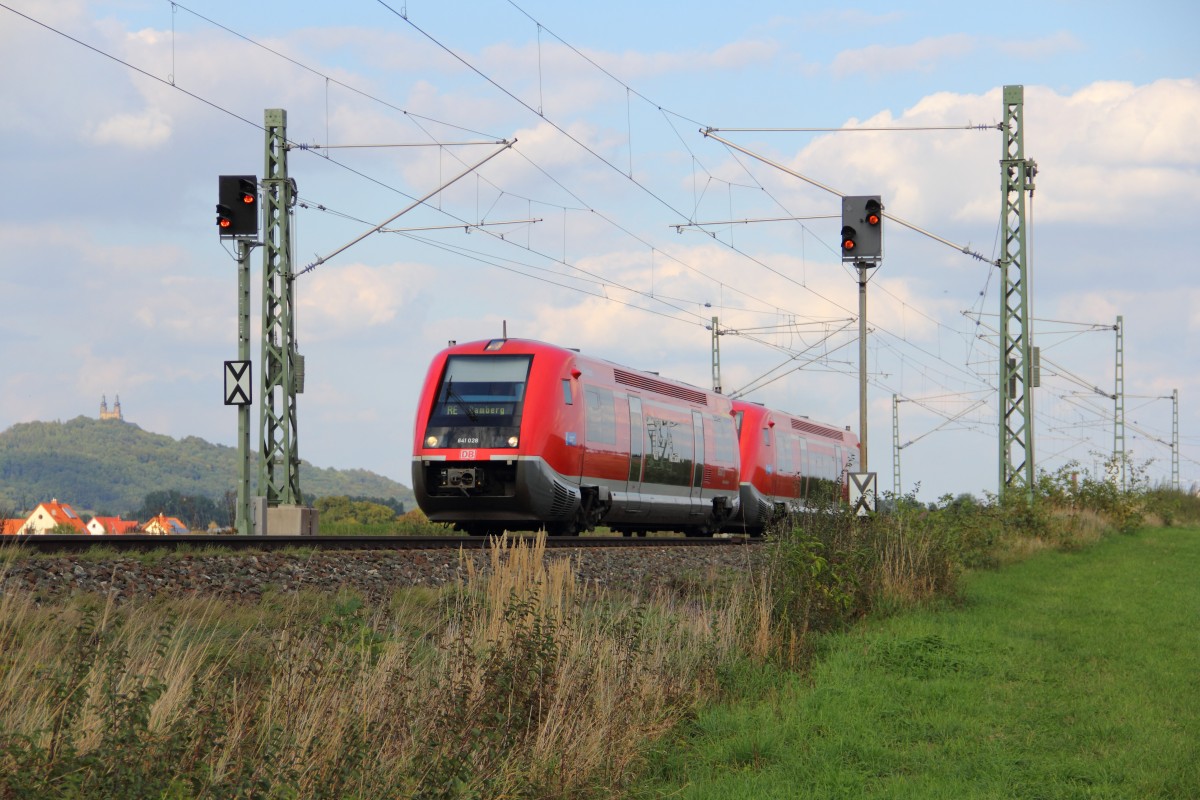 641 028 DB Regio bei Staffelstein am 21.09.2015.