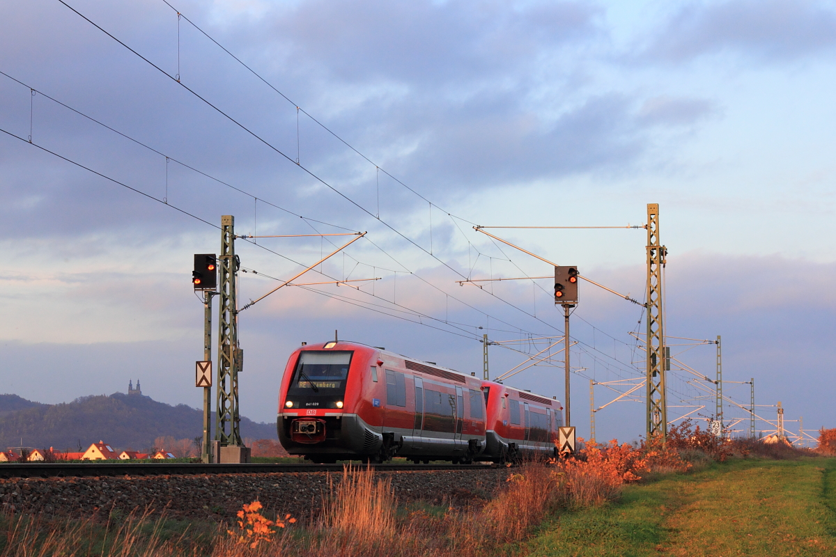 641 029 DB Regio bei Bad Staffelstein am 12.11.2015.