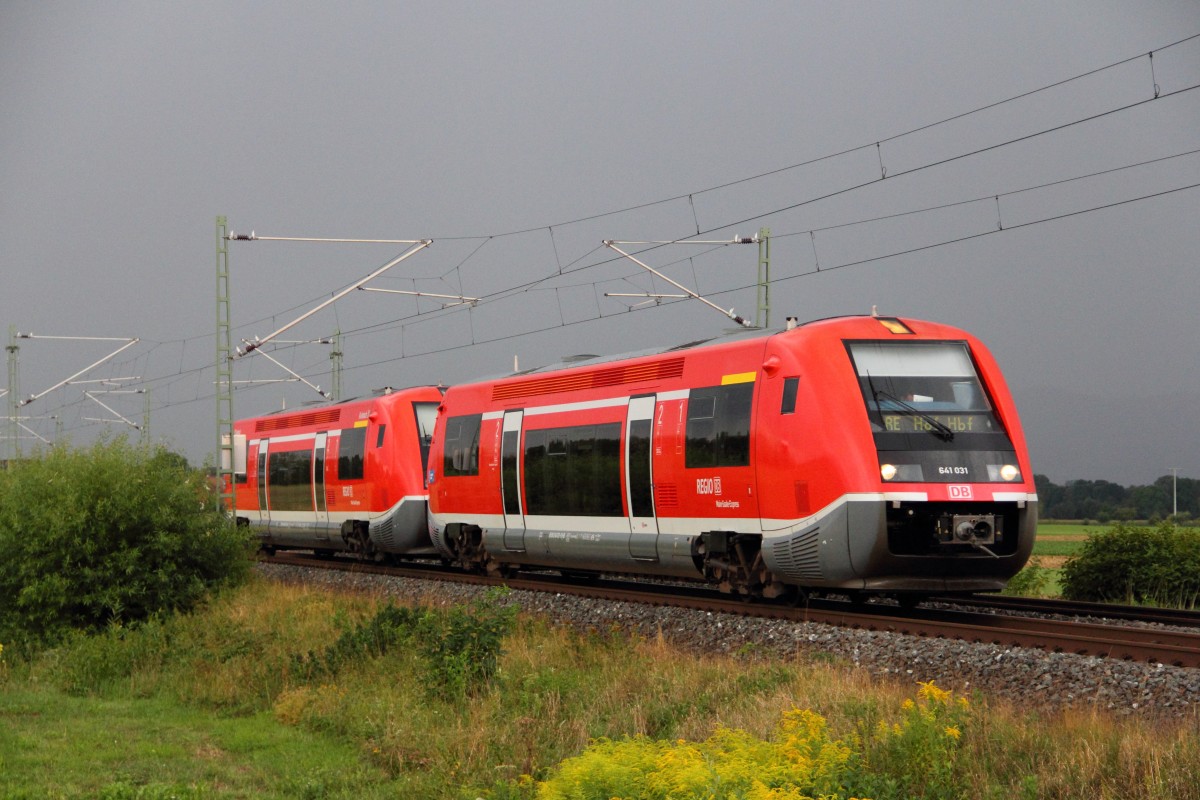 641 031 DB Regio bei Reundorf am 14.08.2104.