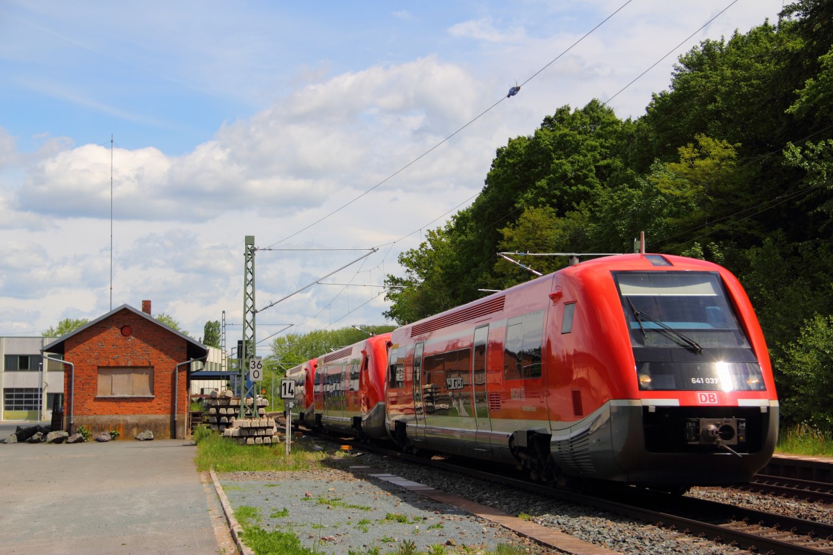 641 037 DB Regio in Michelau am 14.05.2014.