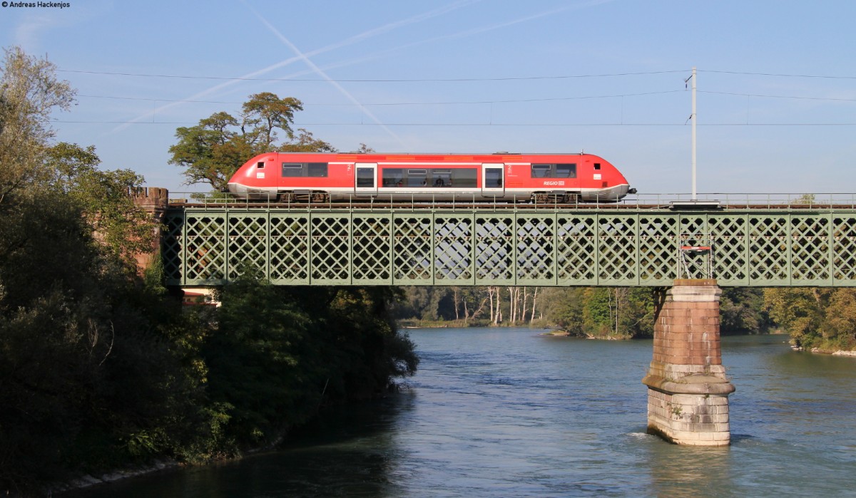 641 040-1 als S22 nach Waldshut zwischen Koblenz (CH) und Waldshut 24.9.13