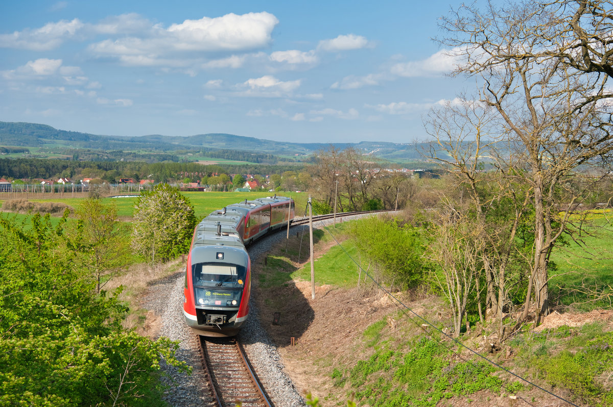 642 114 als RB (Gräfenberg - Nürnberg-Nordost) bei Kalchreuth, 19.04.2020