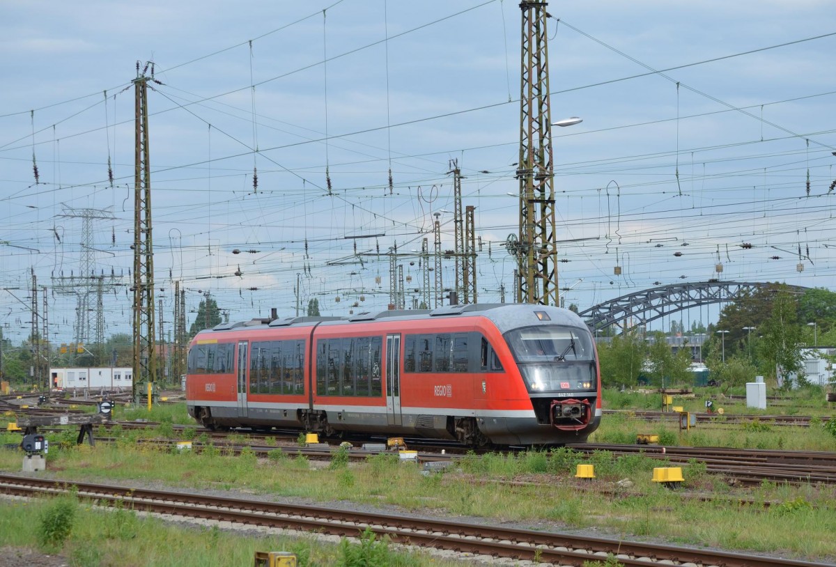642 140 bei Einfahrt in den Hbf Leipzig 26.05.2015