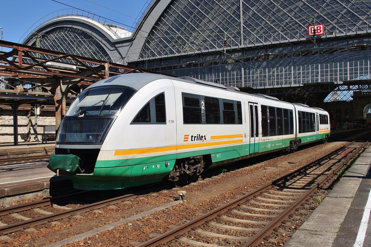 642 820-4 erreicht am 27.5.2017 als RB60 (TL81140) von Görlitz nach Dresden Hauptbahnhof das Ziel der Fahrt.