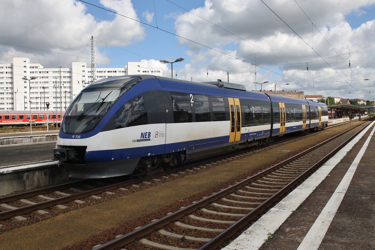 643 120-8 erreicht am 6.8.2017 als RB25 (RB61155) von Berlin Ostkreuz nach Werneuchen den Bahnhof Berlin Lichtenberg. 