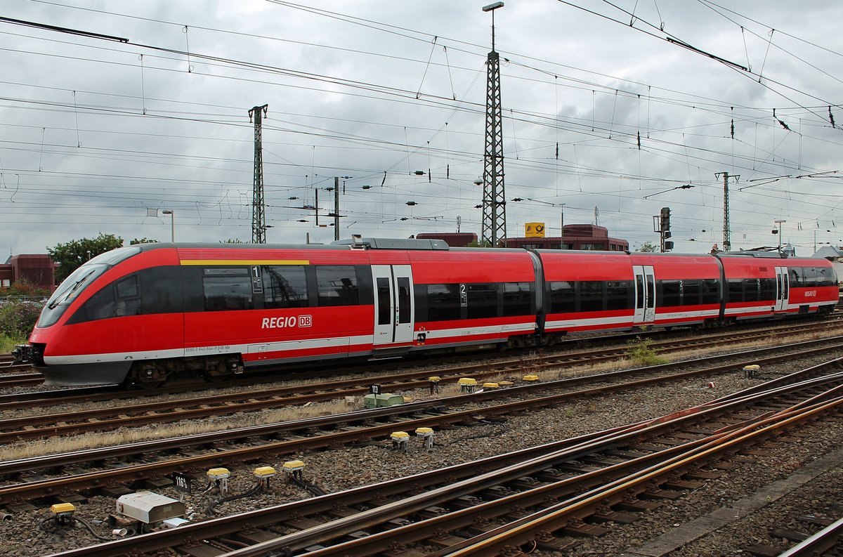 643 544-9 wird am 18.8.2017 als RB51 (RB20270)  Westmünsterland Bahn  nach Enschede im Dortmunder Hauptbahnhof bereitgestellt.