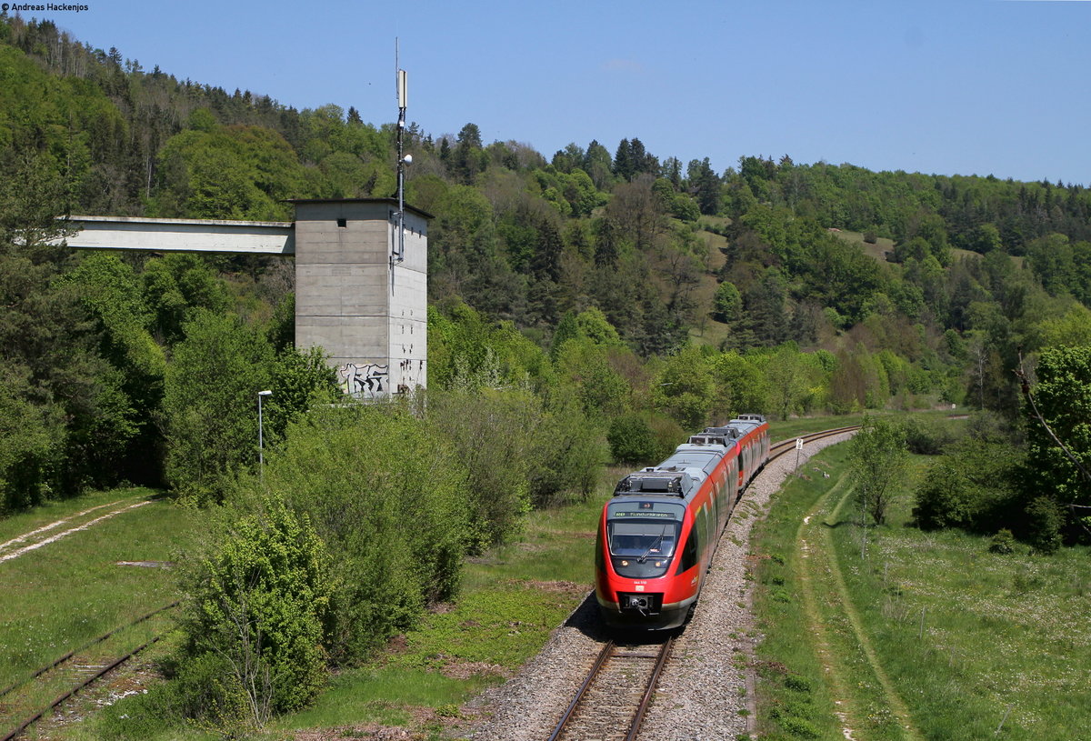 644 050-6 und 644 061-3 als RB 26366 (Ulm Hbf-Munderkingen) bei Arnegg 17.5.19