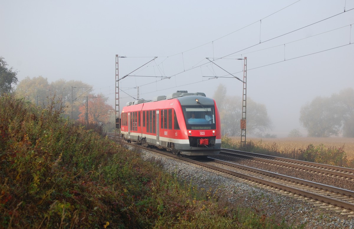 648 257 als RB 14213 Gttingen - Bad Harzburg, am 21.10.2012 bei Einbeck-Salzderhelden