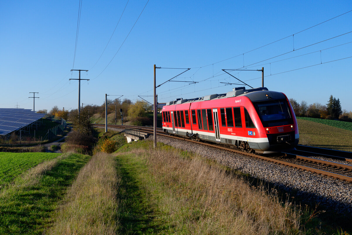 648 312 DB Regio  Siegelsdorf  als Überführungsfahrt nach Nürnberg bei Markt Bibart, 05.11.2020