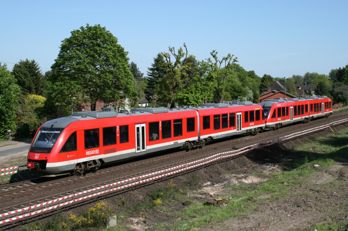 648 351 als Lr 70282 (Hannover-Leinhausen–Lbeck) am 21.05.2010 zwischen Ashausen und Stelle