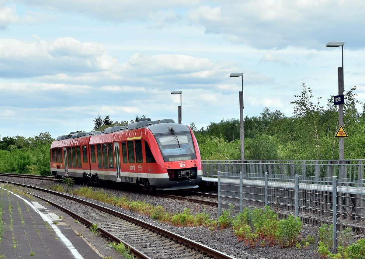 648 704 als RB 38 nach Andernach verlässt Plaidt am Freitag den 31.5.2019
