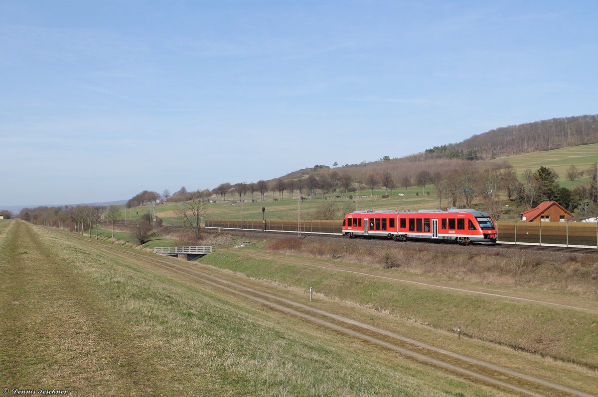 648 756-4 DB als RB von Bad Harzburg via Kreiensen nach Göttingen am 16.03.2017 fotografiert beim kleinen Ort Hohnstedt 