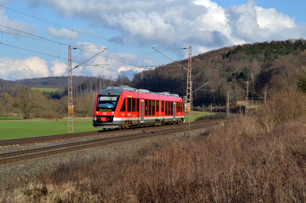 648 770 als RB 14122 Bad Harzburg - Göttingen am 12.02.2016 bei Einbeck-Salzderhelden
