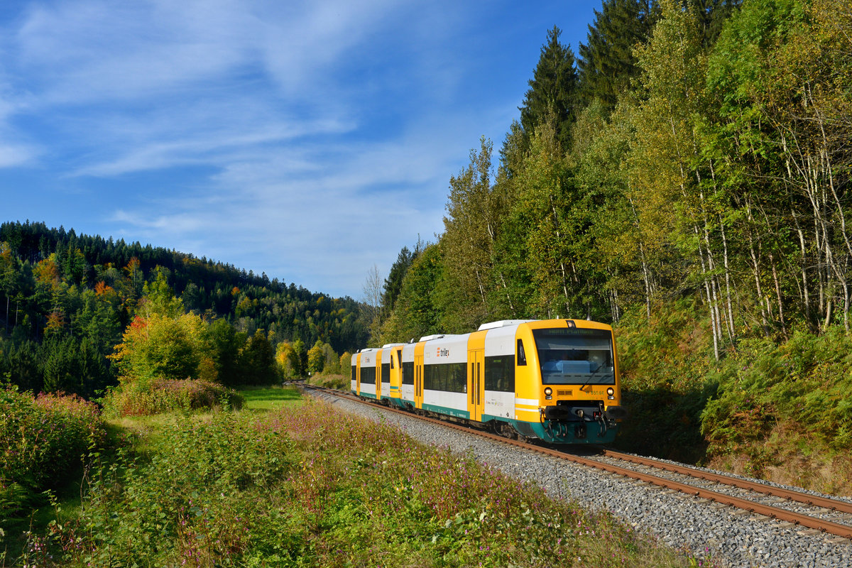 650 066 + 650 067 als WBA1 am 27.09.2017 bei Gotteszell. 
