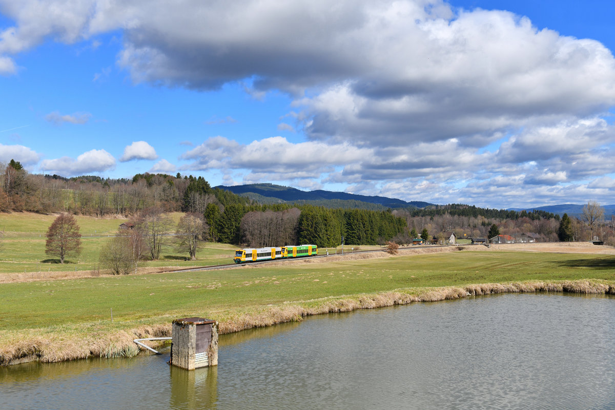 650 066 + 650 076 als WBA1 am 05.04.2018 bei Gotteszell. 